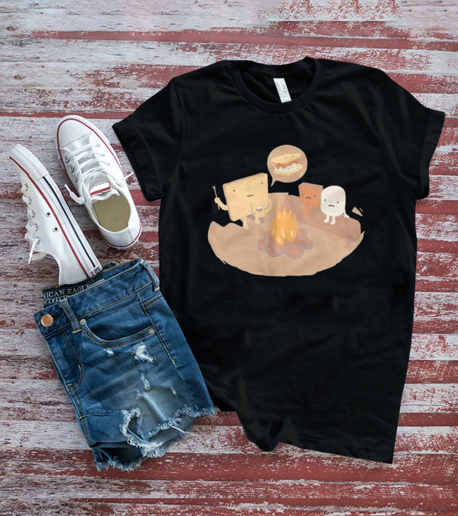 S'mores Characters Camping Fun Leo Dooley Lab Rats T-Shirt