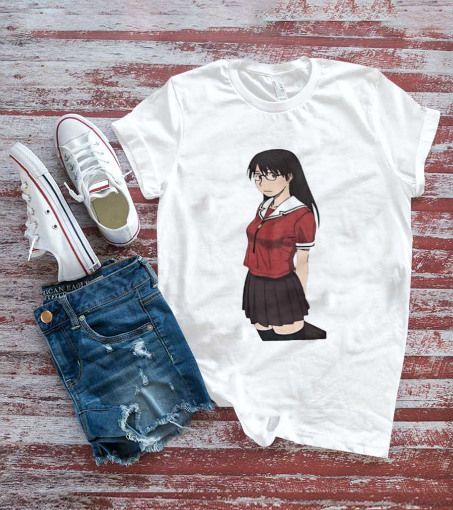 Azumanga Daioh Anime Yomi Character Red Outfit T-Shirt