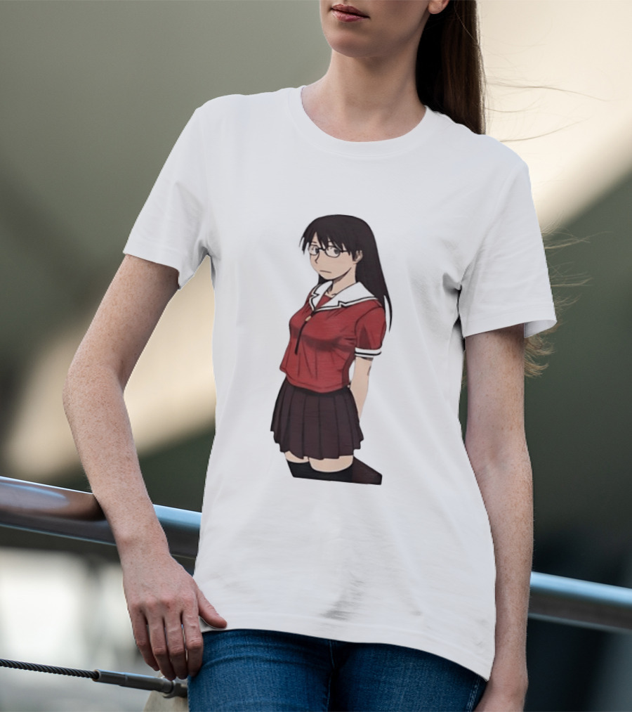 Azumanga Daioh Anime Yomi Character Red Outfit T-Shirt