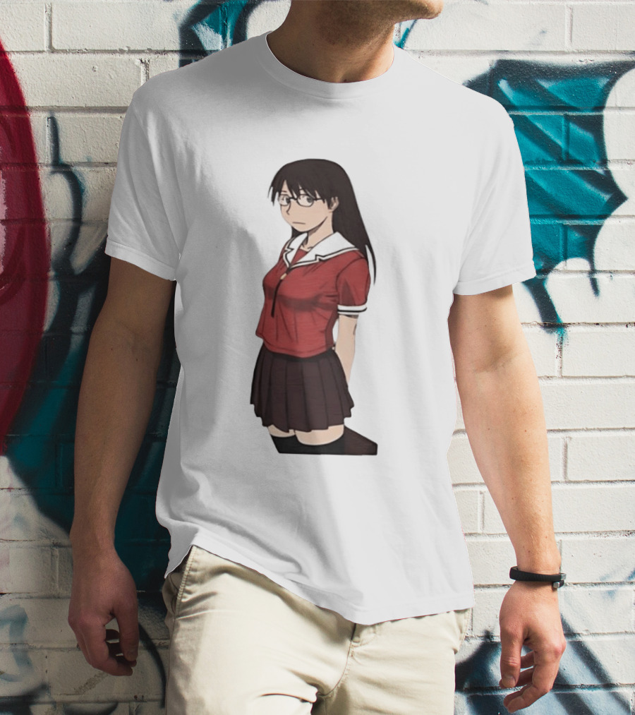 Azumanga Daioh Anime Yomi Character Red Outfit T-Shirt