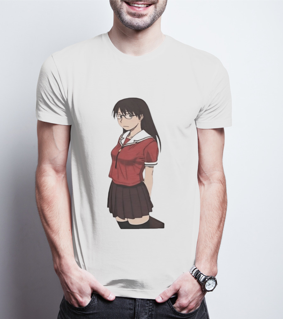 Azumanga Daioh Anime Yomi Character Red Outfit T-Shirt
