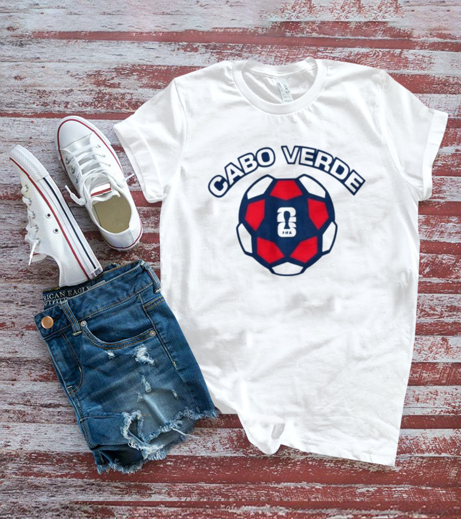 Cabo Verde 2026 Soccer Ball Emblem With Sports T-Shirt