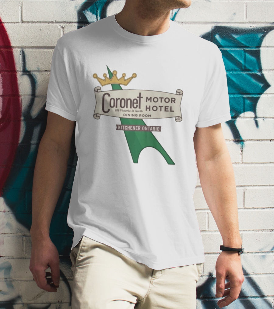 Coronet Motor Hotel 811 Victoria St North Kitchener Ontario Dining Room T-Shirt