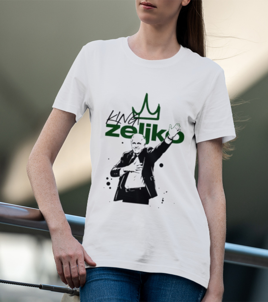 King Zeliko Regal Gesture With Crown T-Shirt