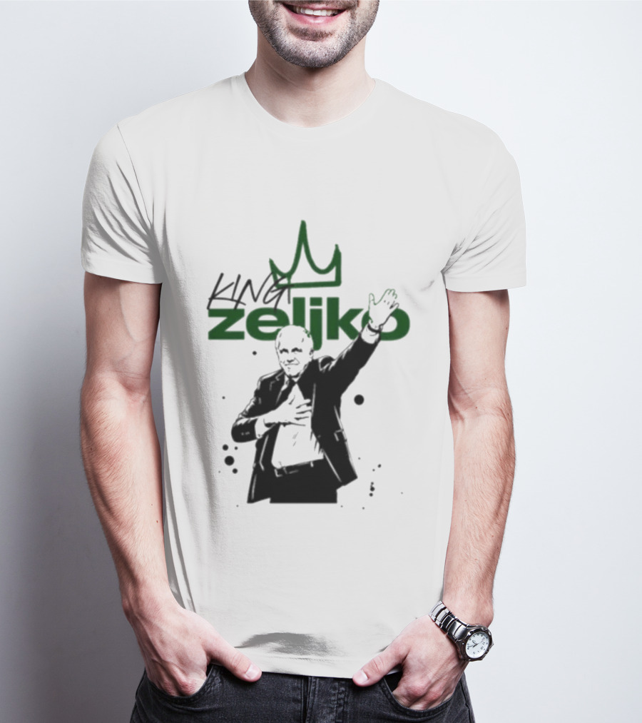 King Zeliko Regal Gesture With Crown T-Shirt