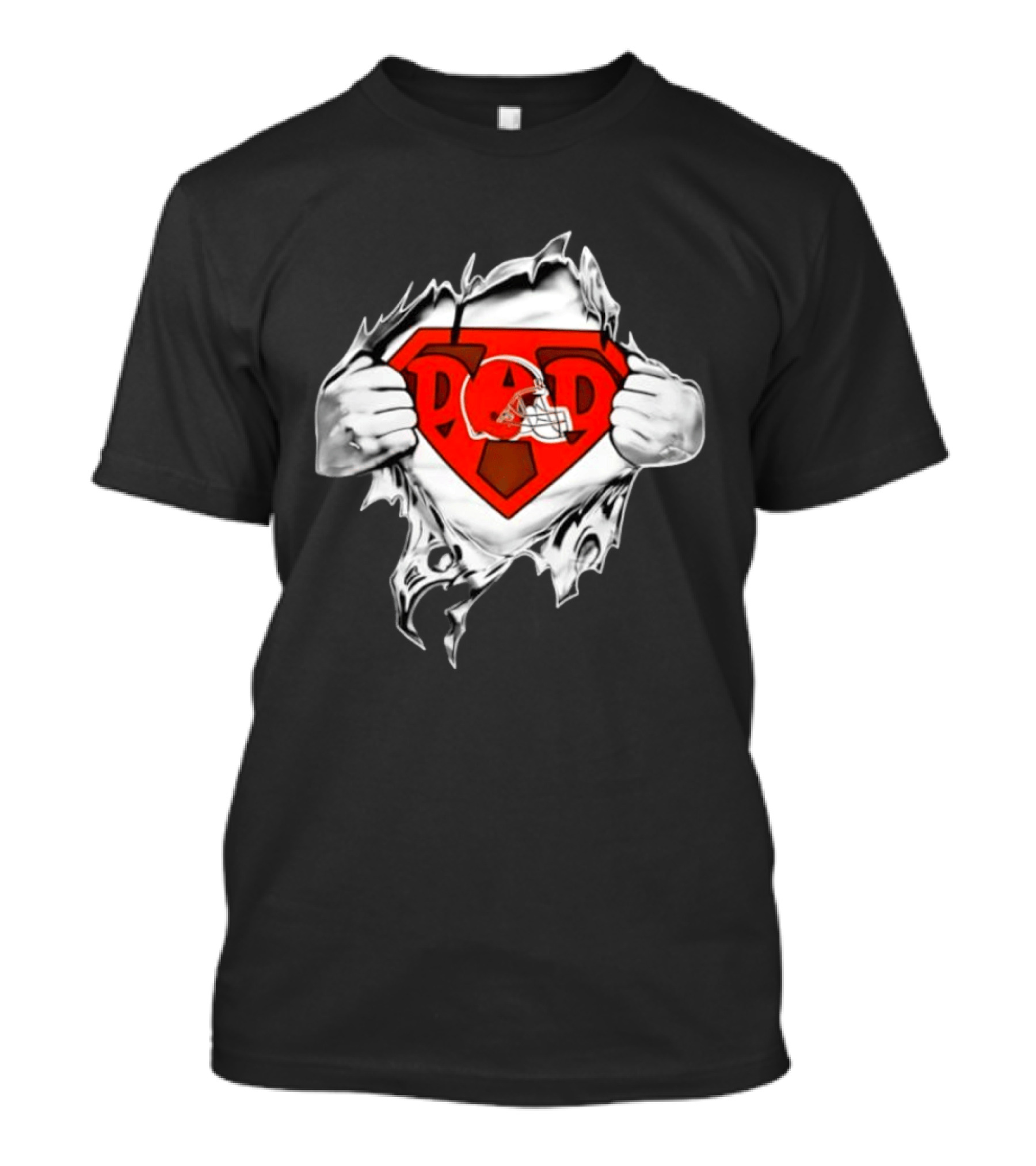 Cleveland Browns Super Dad Father's Day Football Hero T-Shirt
