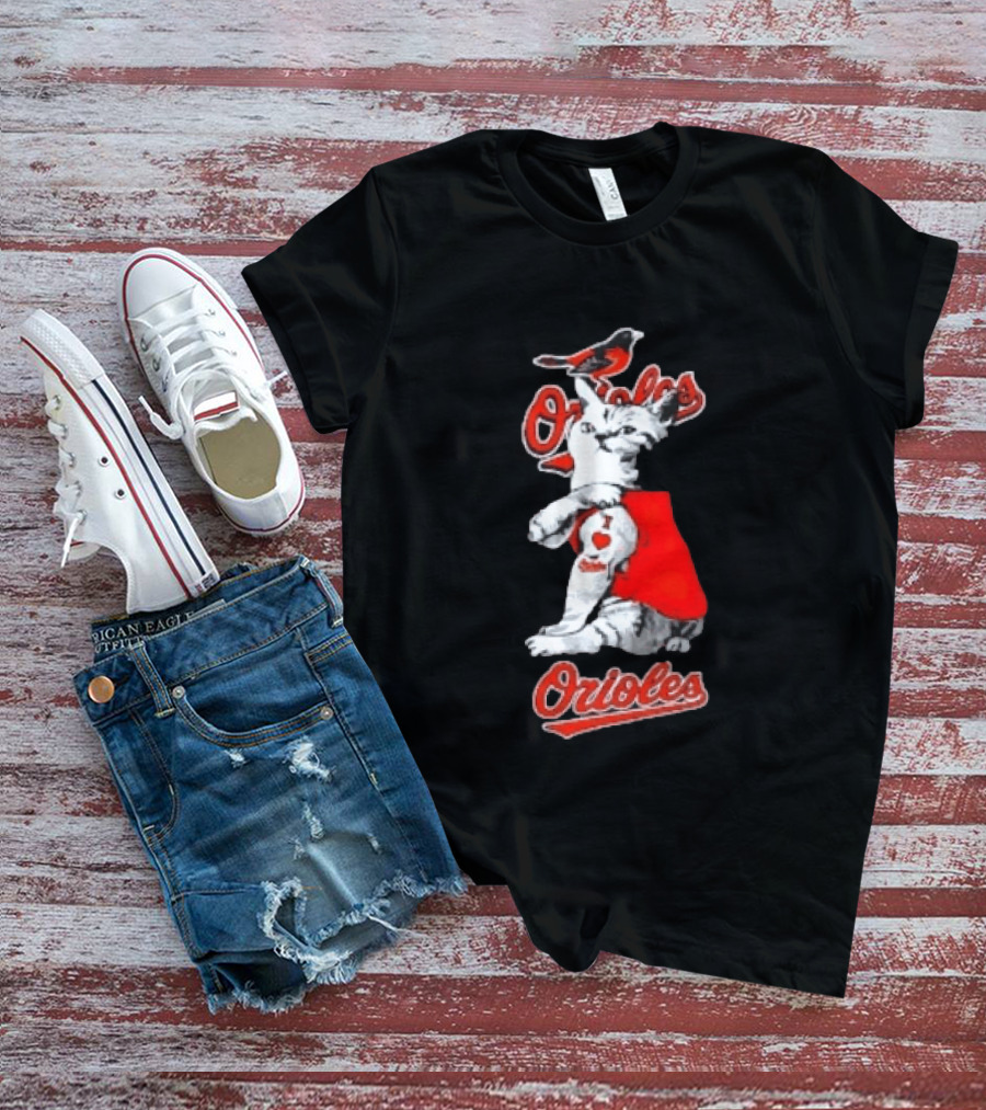 Orioles Cat Baltimore Baseball Orioles T-Shirt