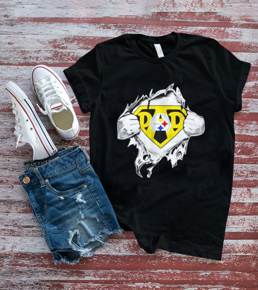 Pittsburgh Steelers Super Dad Father's Day Fan T-Shirt