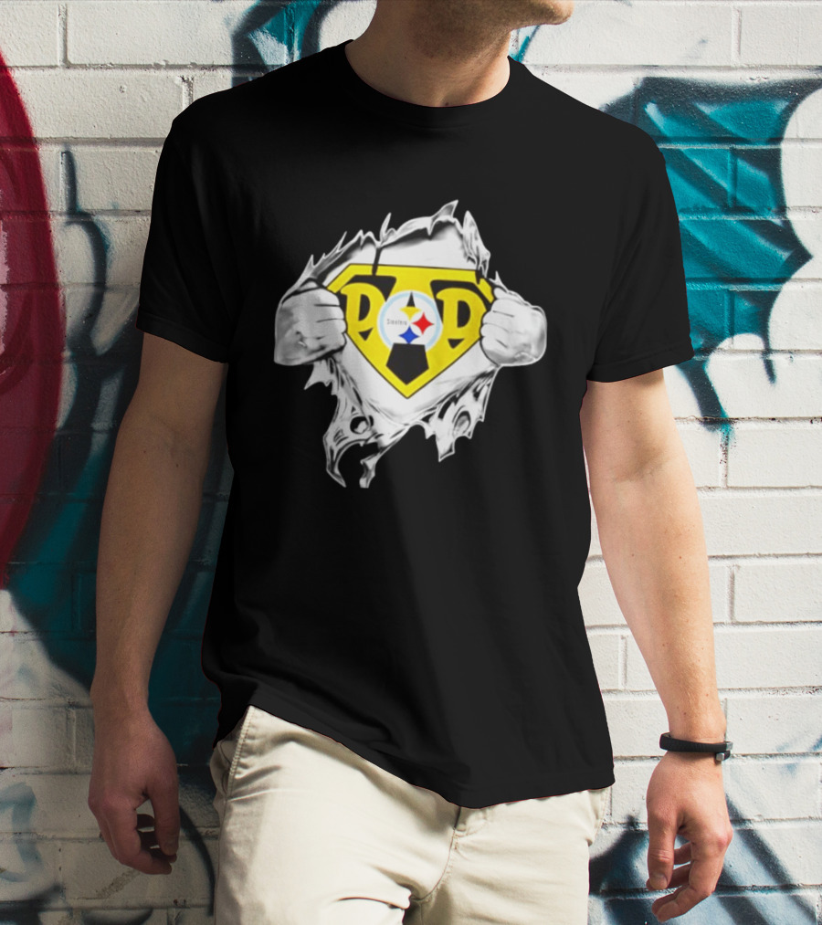 Pittsburgh Steelers Super Dad Father's Day Fan T-Shirt