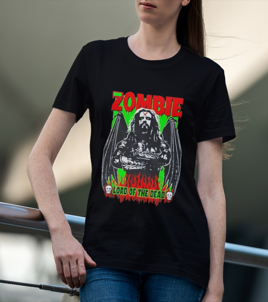 Rob Zombie Lord Of The Dead Halloween Wings T-Shirt