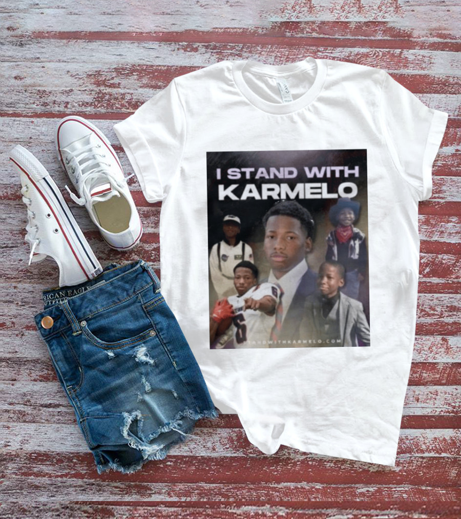 I Stand With Karmelo 2026 Team Support Faces T-Shirt