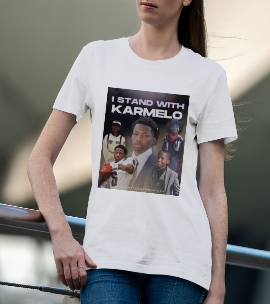 I Stand With Karmelo 2026 Team Support Faces T-Shirt