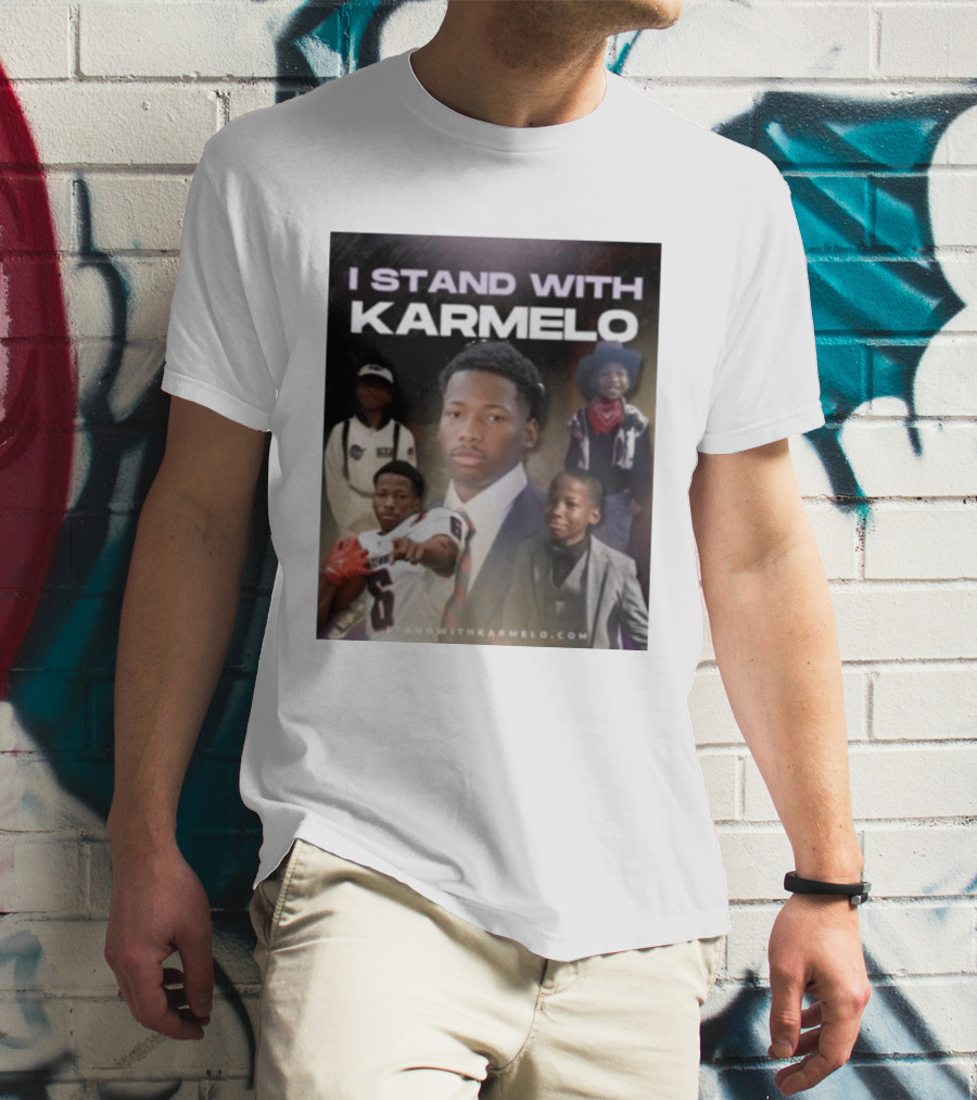 I Stand With Karmelo 2026 Team Support Faces T-Shirt