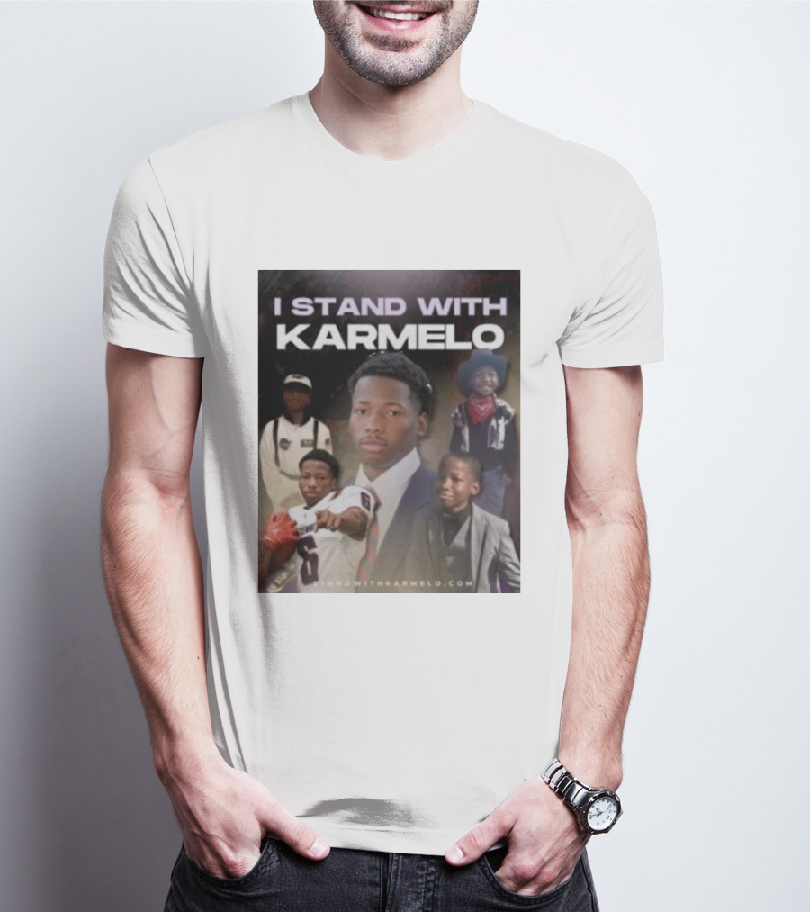 I Stand With Karmelo 2026 Team Support Faces T-Shirt
