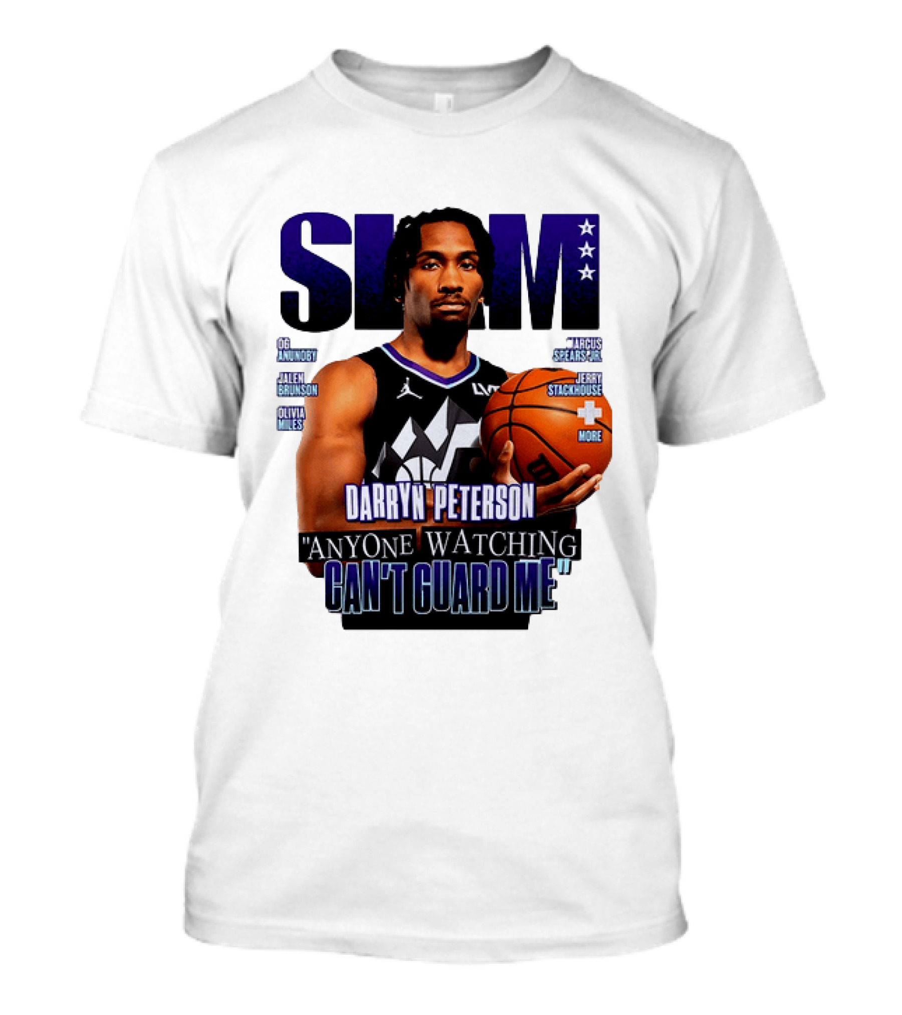 Darryn Peterson SLAM Utah Jazz Basketball Anyone Ing Can't Guard Me T-Shirt