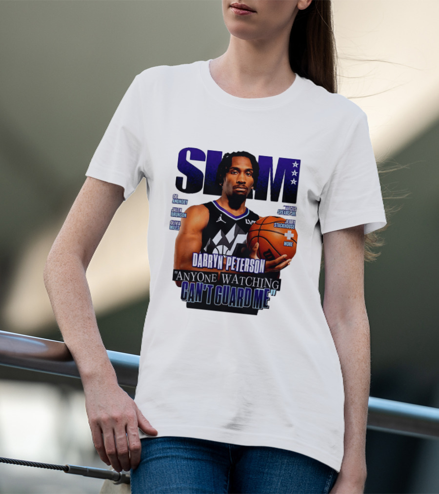 Darryn Peterson SLAM Utah Jazz Basketball Anyone Ing Can't Guard Me T-Shirt