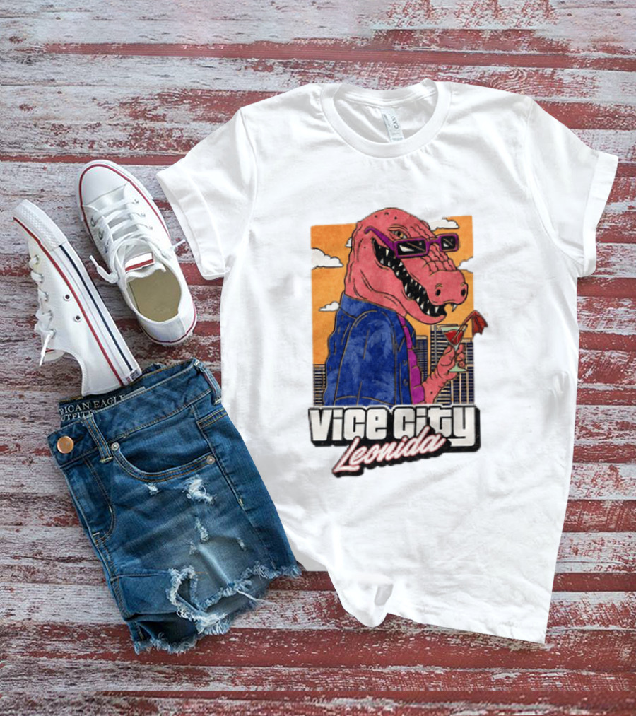 Grand Theft Auto VI GTA 6 Vice City Leonida Alligator Martini T-Shirt
