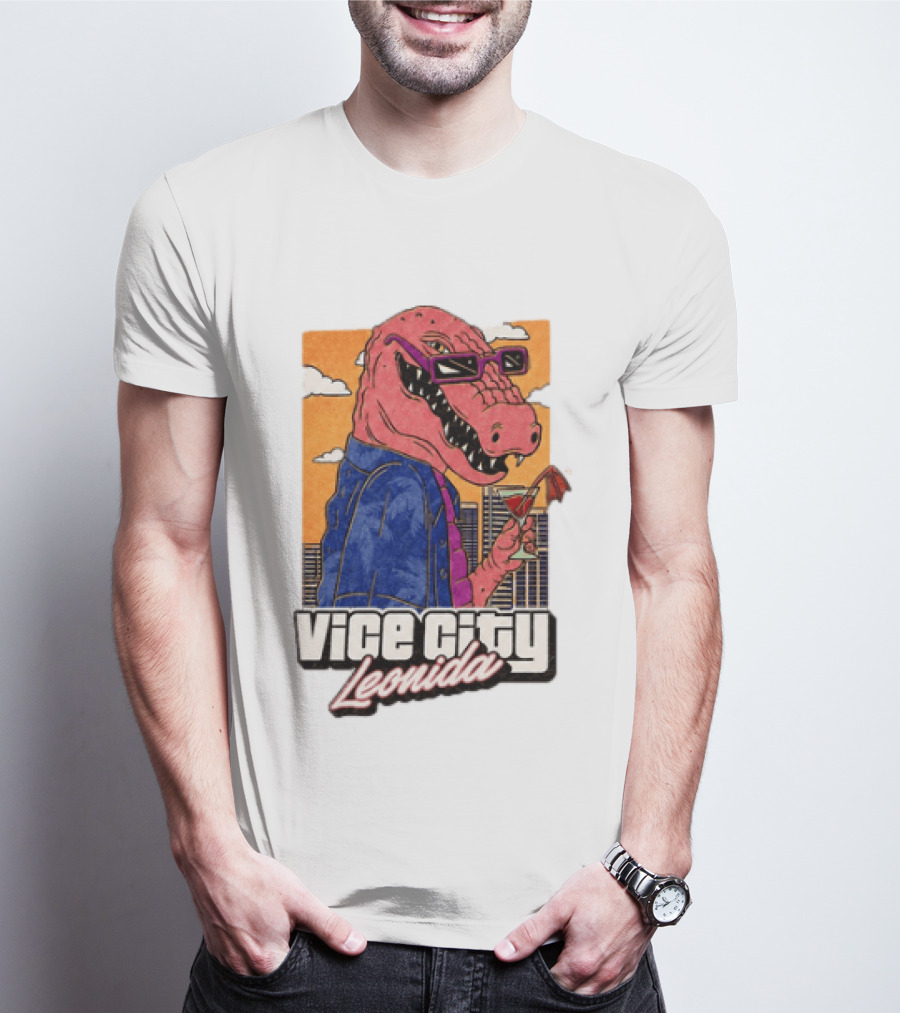 Grand Theft Auto VI GTA 6 Vice City Leonida Alligator Martini T-Shirt