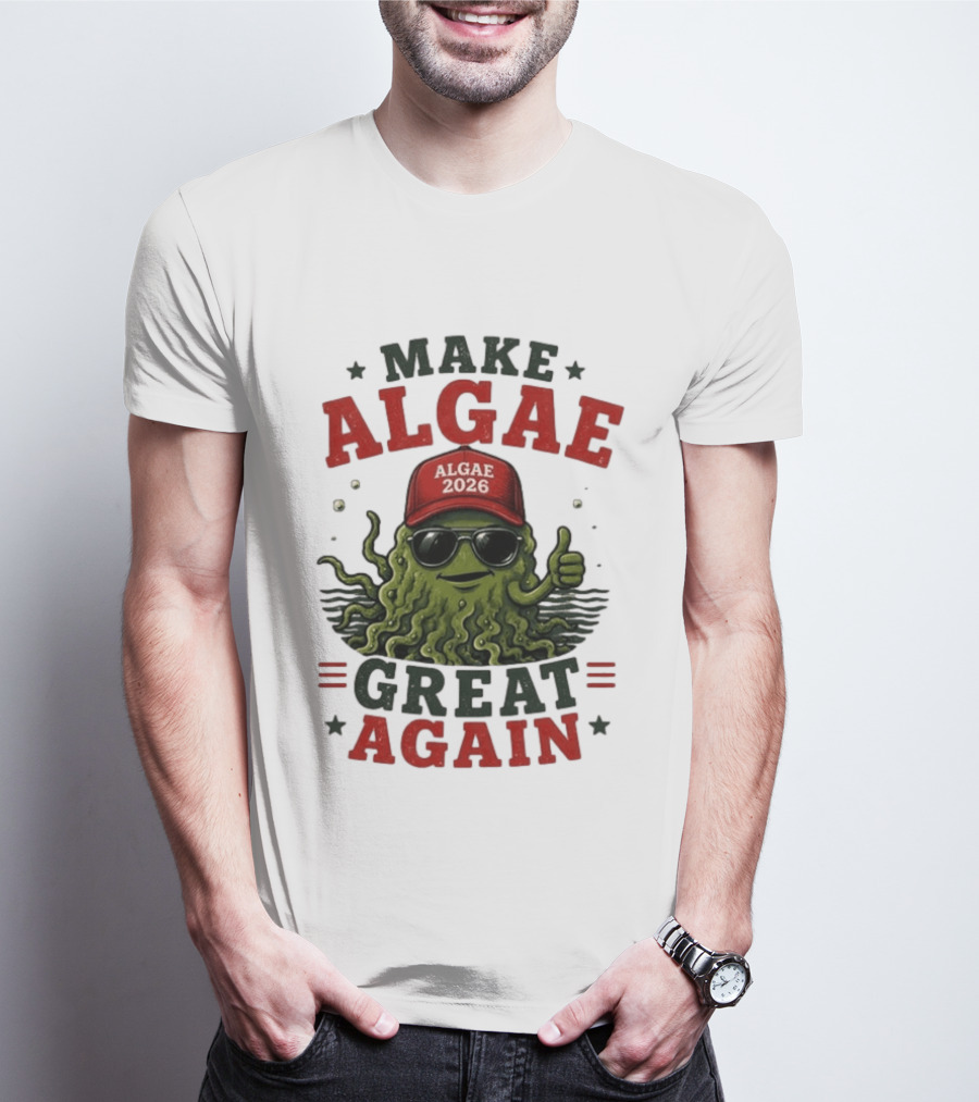 Make Algae Great Again Algae 2026 Hat Sunglasses T-Shirt