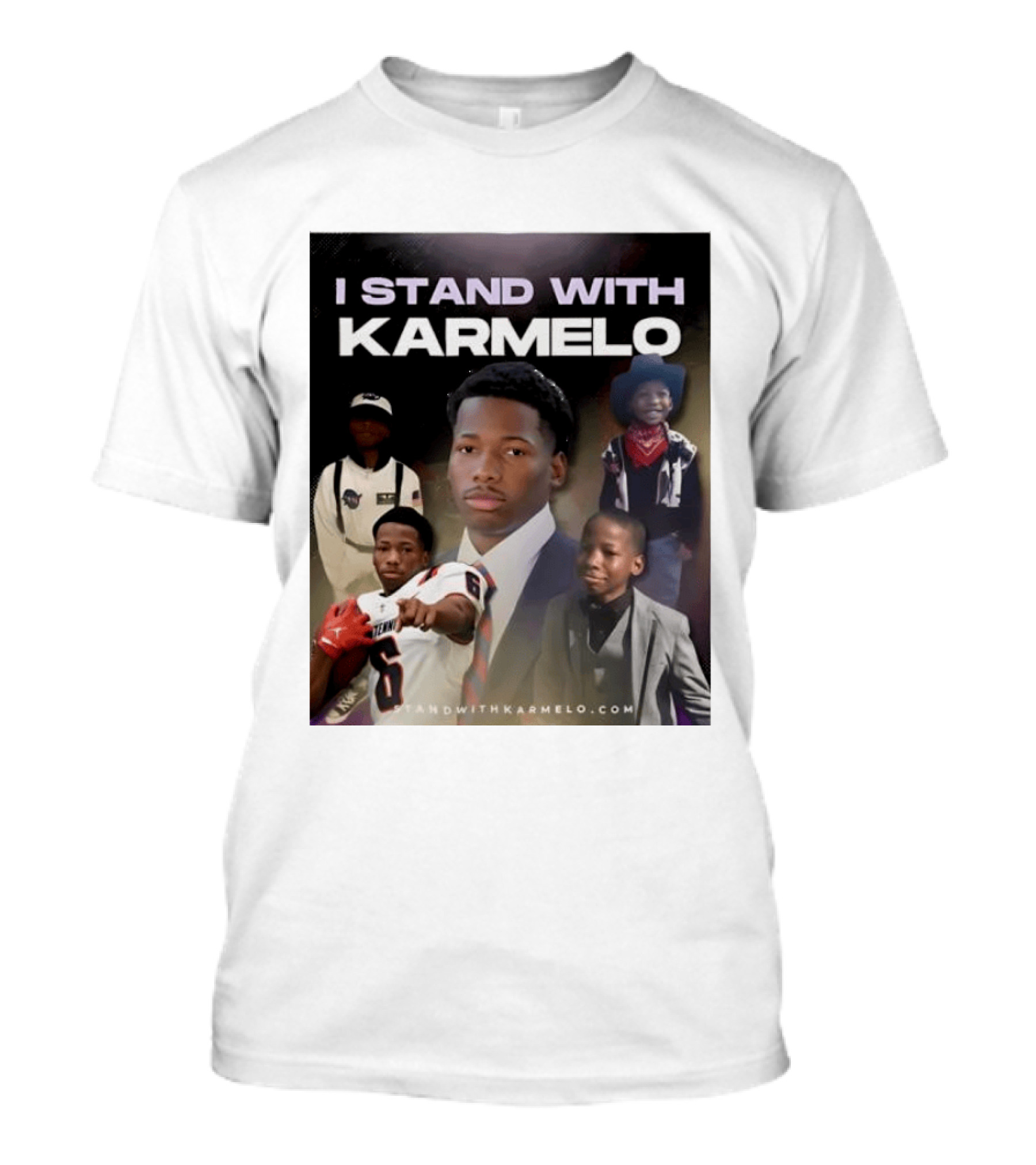 I Stand With Karmelo Football Player Memorial Standwithkarmelo T-Shirt