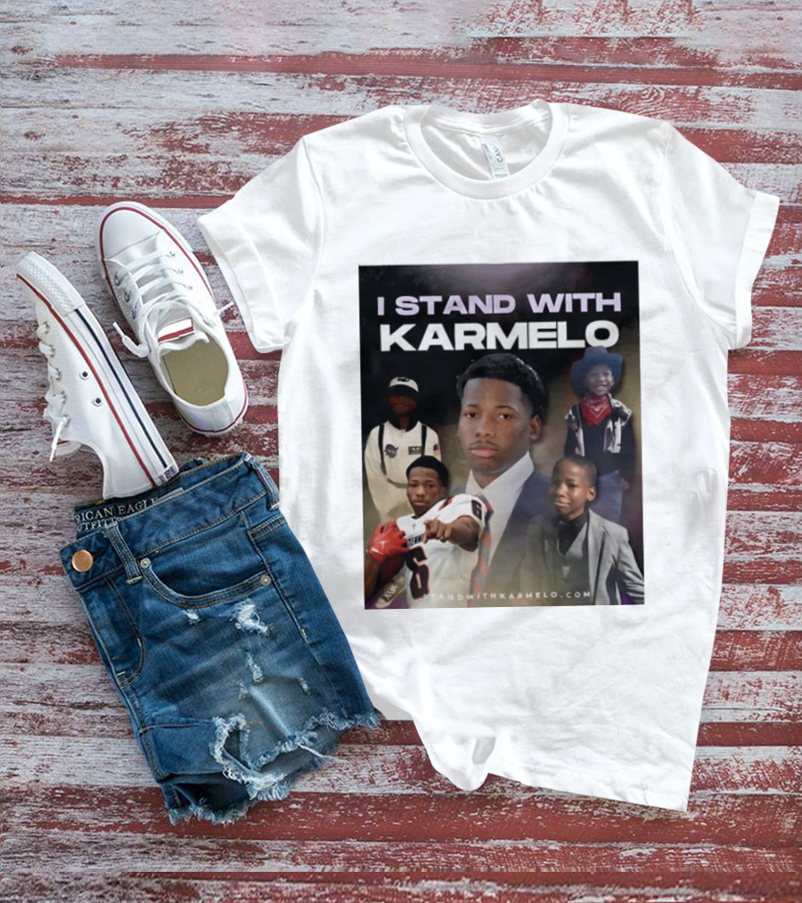 I Stand With Karmelo Football Player Memorial Standwithkarmelo T-Shirt