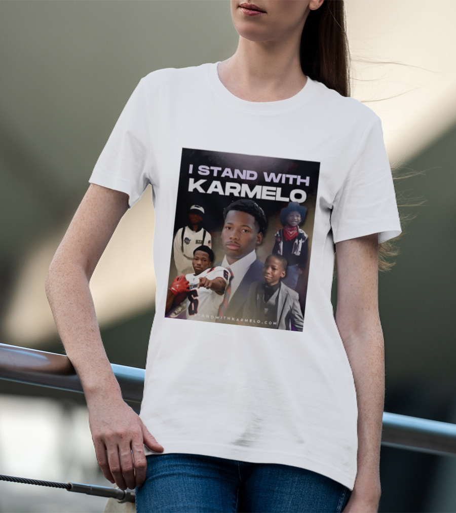 I Stand With Karmelo Football Player Memorial Standwithkarmelo T-Shirt