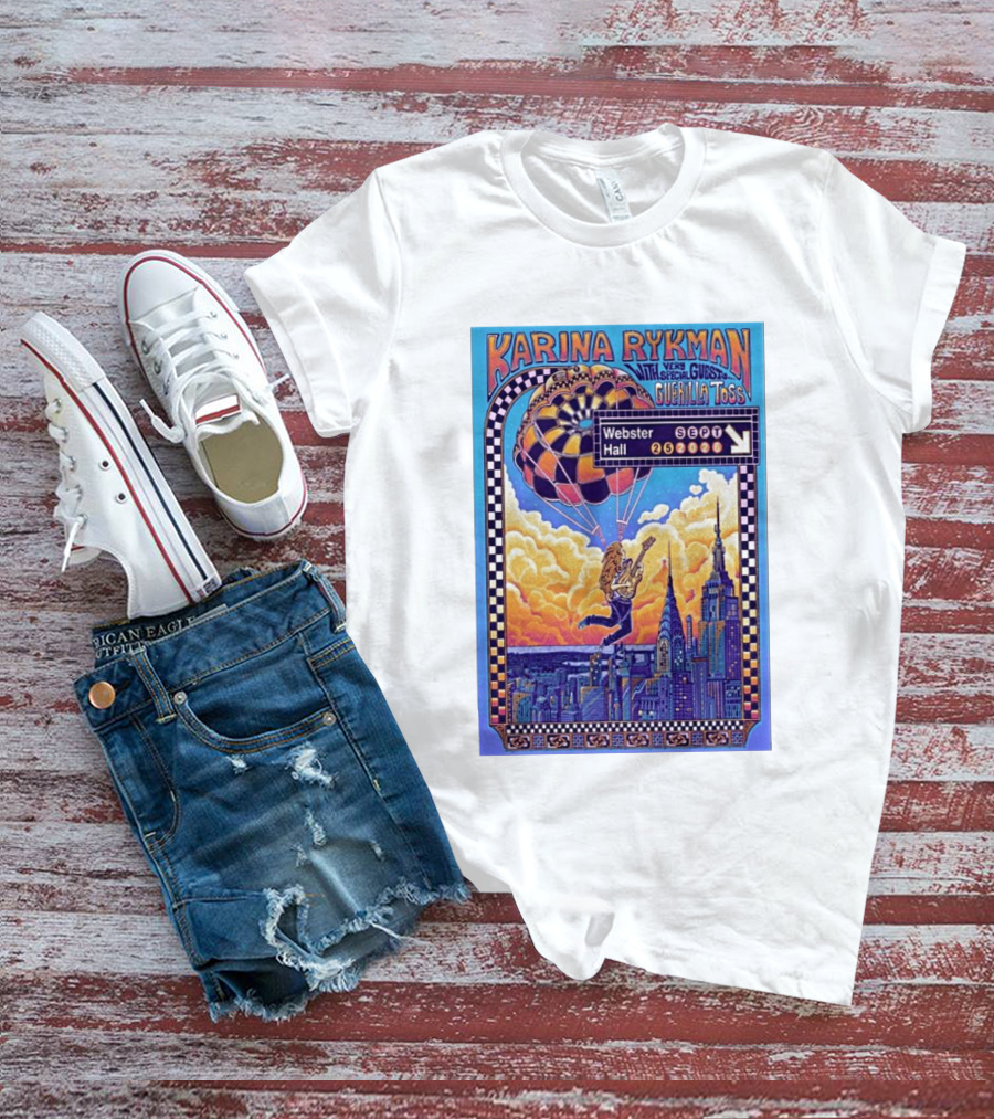 Karina Rykman Webster Hall New York 09 25 2026 Featuring Guerilla Toss Concert T-Shirt