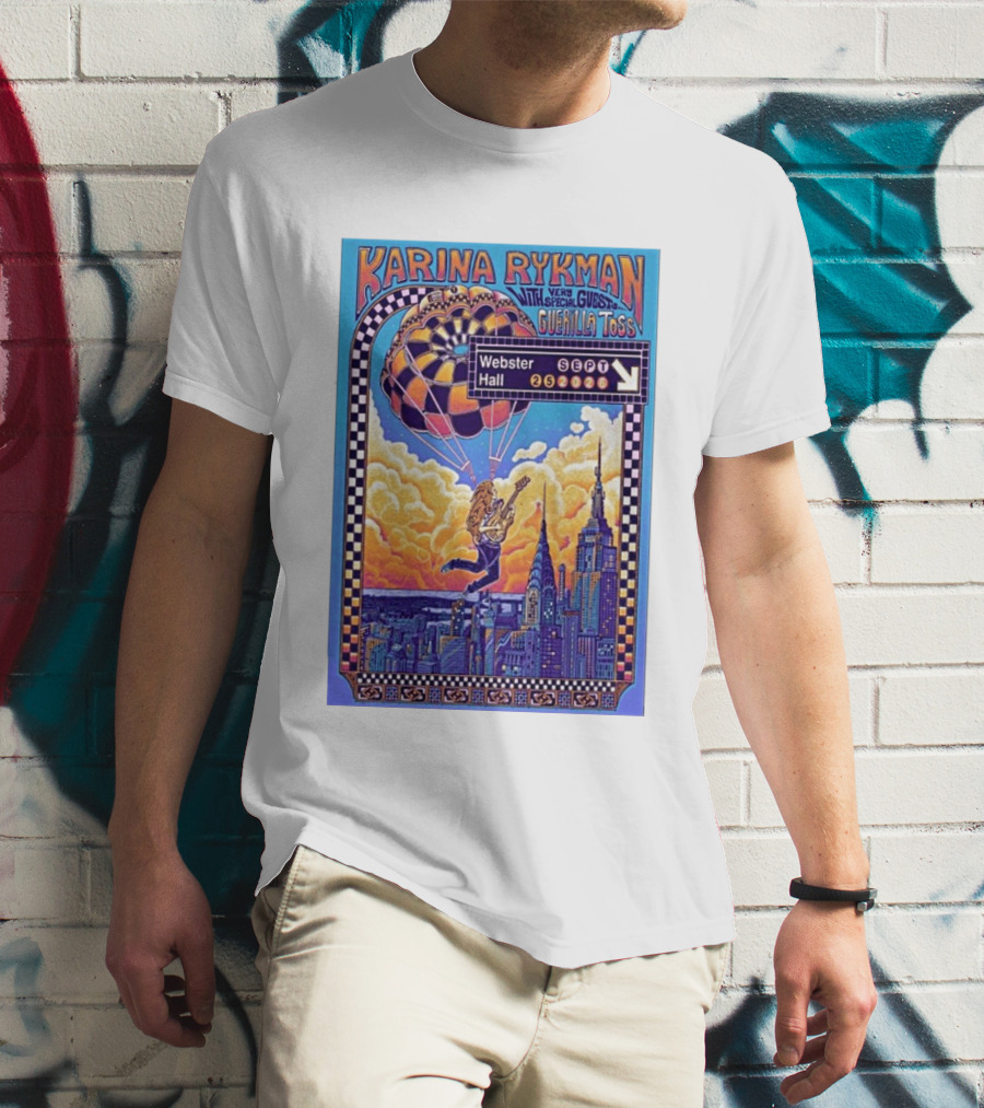 Karina Rykman Webster Hall New York 09 25 2026 Featuring Guerilla Toss Concert T-Shirt
