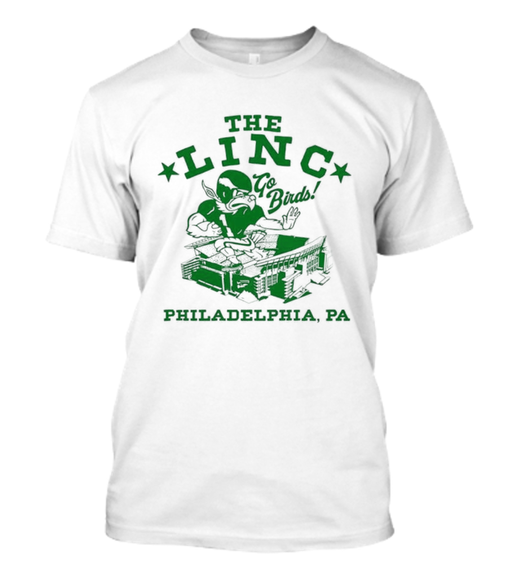 The Linc Go Birds Philadelphia PA Eagles Stadium Fan T-Shirt