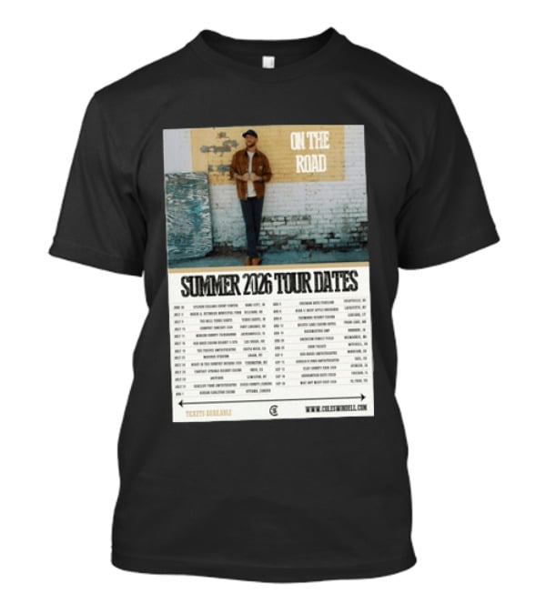 Cole Swindell On The Road Summer Tour 2026 Dates With Tickets Available T-Shirt