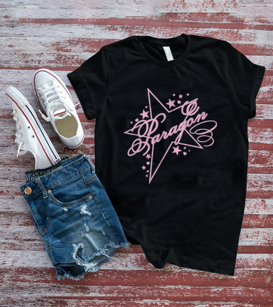 Naomi Jon Paragon Star Pink Script Aesthetic T-Shirt