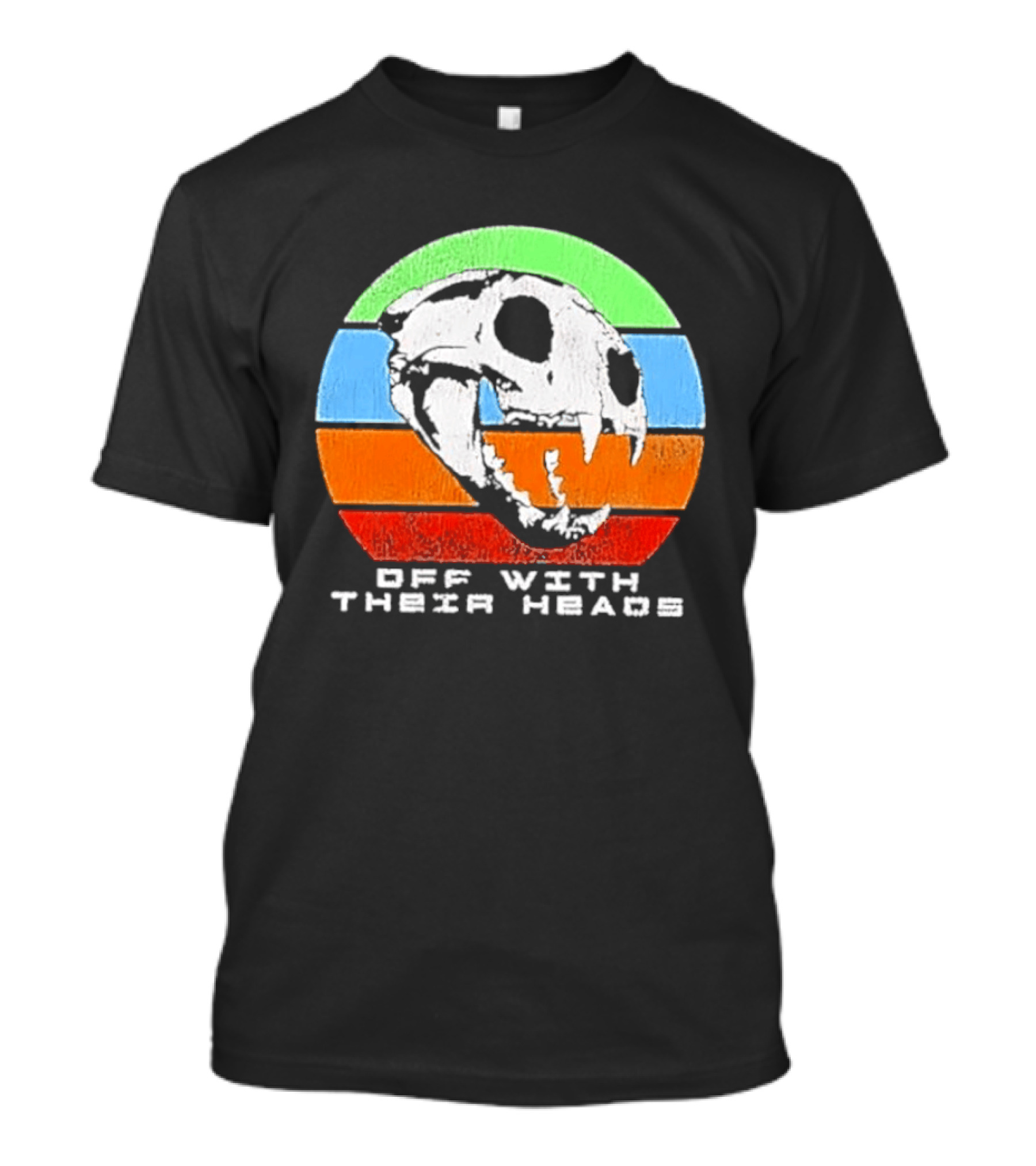 Off With Their Heads Feline Skull Predator T-Shirt
