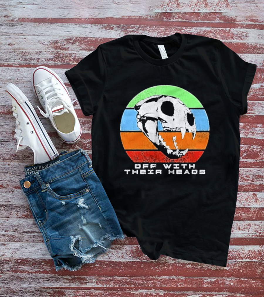 Off With Their Heads Feline Skull Predator T-Shirt