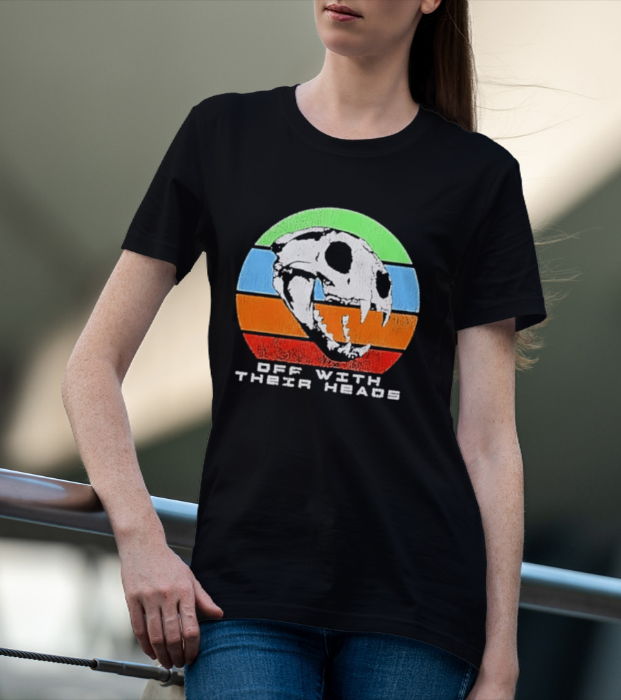 Off With Their Heads Feline Skull Predator T-Shirt