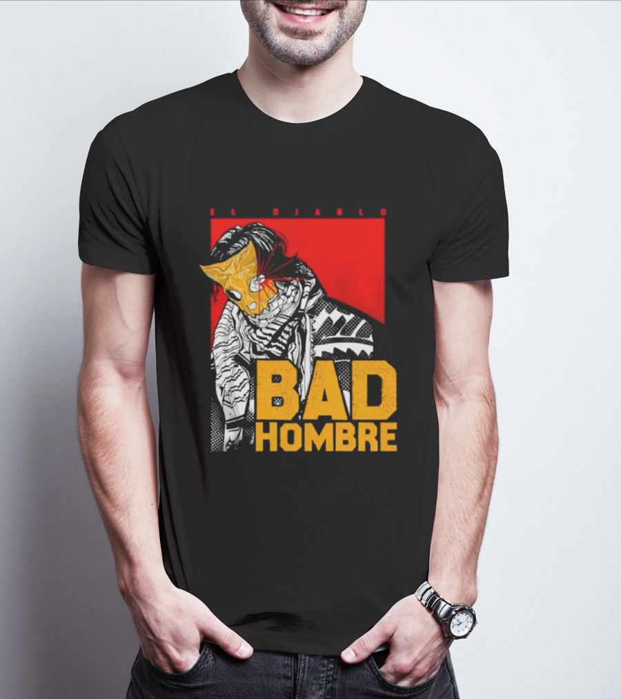 El Diablo Bad Hombre Mask Horror T-Shirt