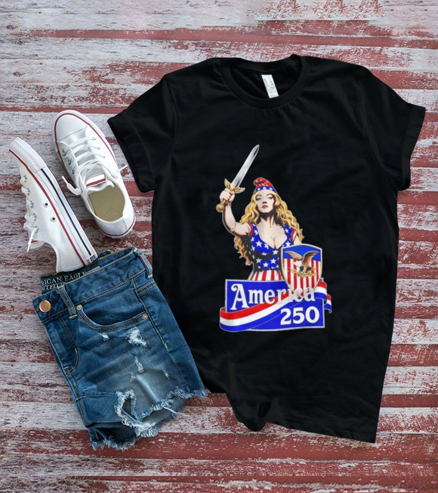 America 250 Strong Woman 4th Of July T-Shirt