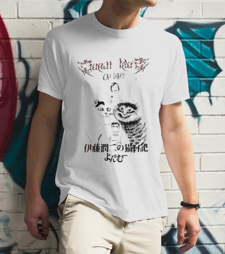 Junji Ito Cat Diary Yon Mu Welcome To House Of Horrors T-Shirt