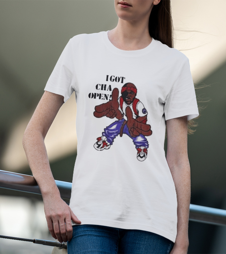 I Got Cha Opin Cartoon Character Graphic Hip Hop T-Shirt