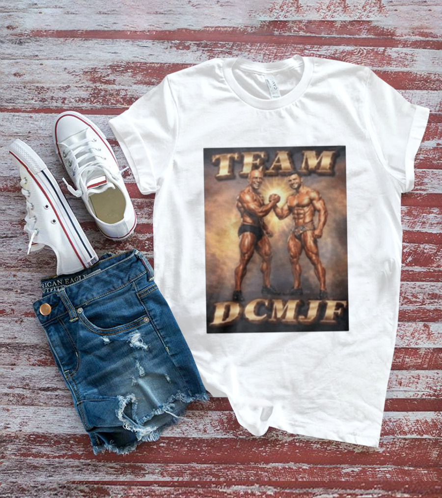 TEAM DCMJF Bodybuilders Flexing Muscles Together T-Shirt