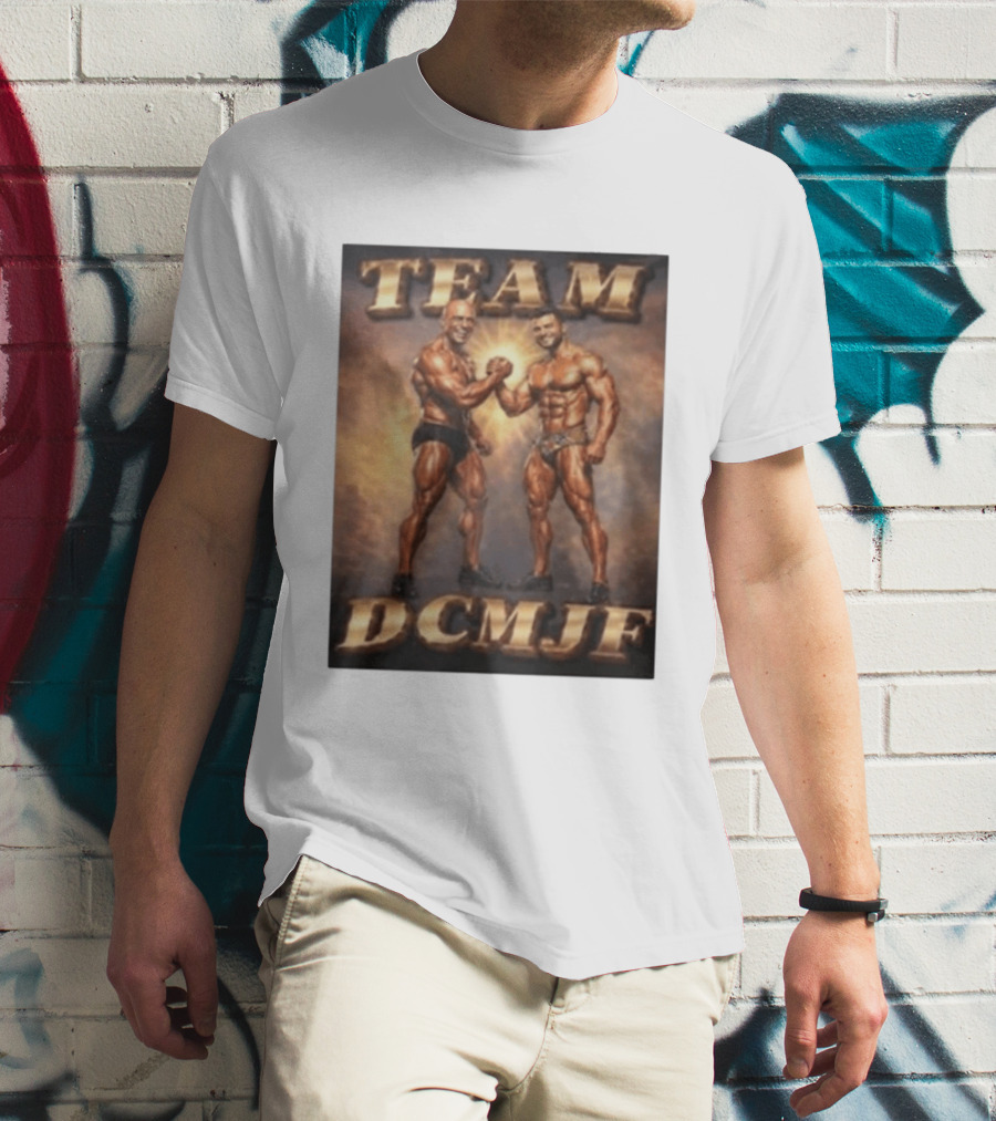TEAM DCMJF Bodybuilders Flexing Muscles Together T-Shirt