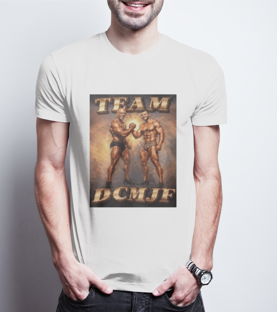 TEAM DCMJF Bodybuilders Flexing Muscles Together T-Shirt