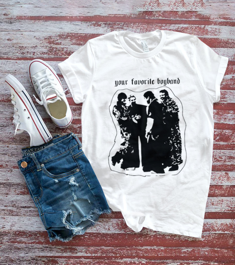 Your Favorite Boyband Silhouette Group Scene T-Shirt