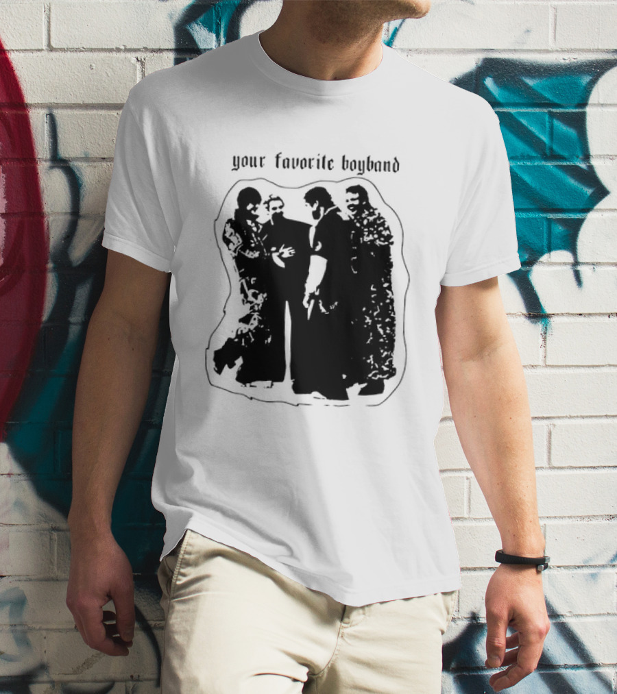 Your Favorite Boyband Silhouette Group Scene T-Shirt