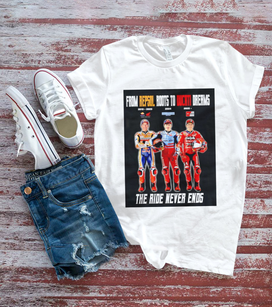 From Repsol To Ducati 2013 2025 MotoGP Journey T-Shirt