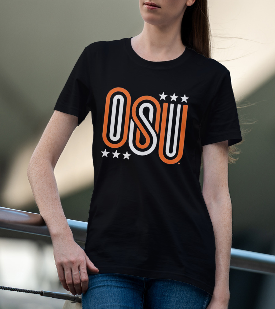 OSU Stars Orange White T-Shirt