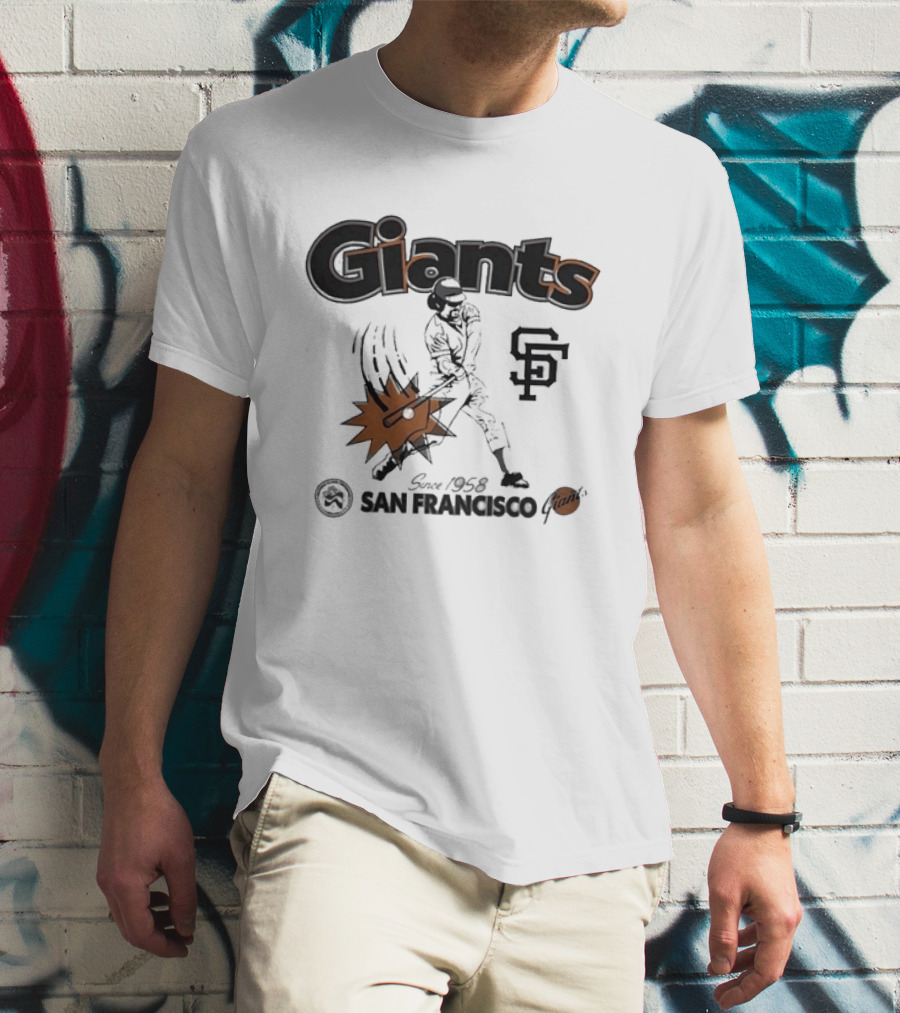 San Francisco Giants Since 1958 National League Centennial Baseball Giants SF T-Shirt