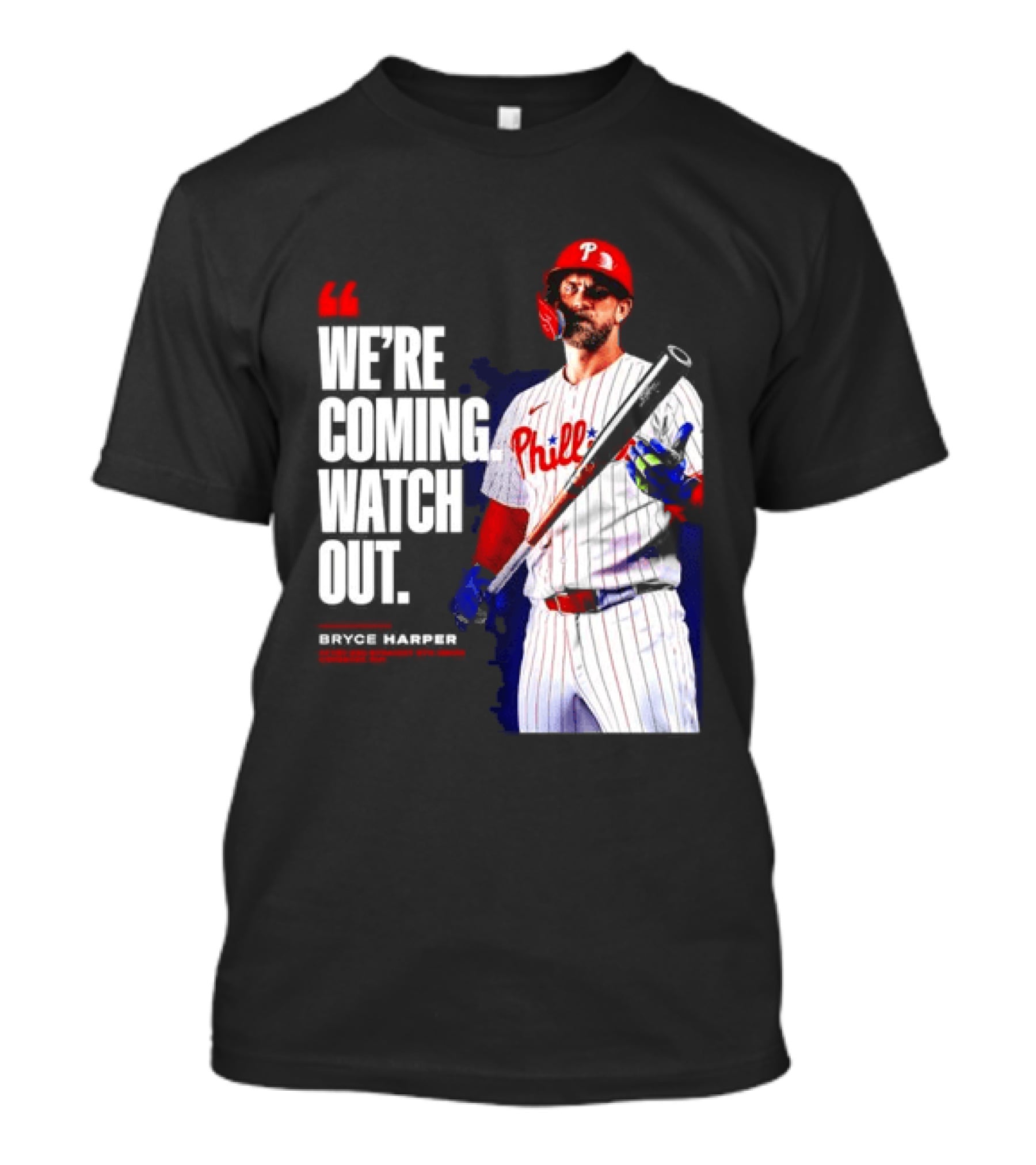 Bryce Harper Philadelphia Phillies We're Coming Out T-Shirt
