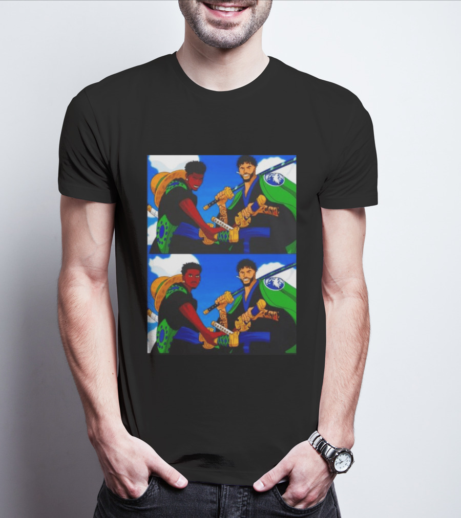 Edwards Luffy Towns Zoro Minnesota Timberwolves One Piece Crossover Fan T-Shirt