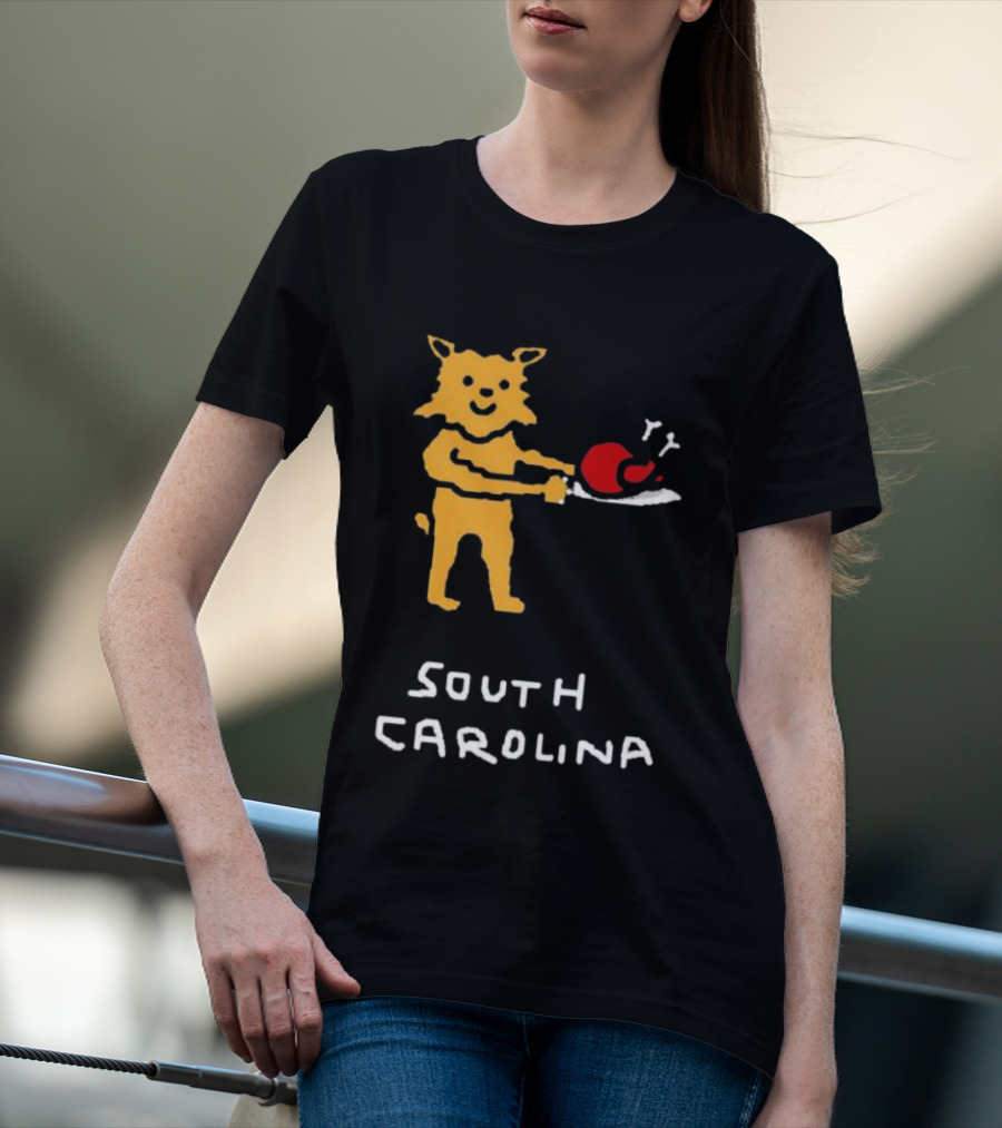 South Carolina Gamecocks 2026 27 SEC Football Schedule Cartoon T-Shirt