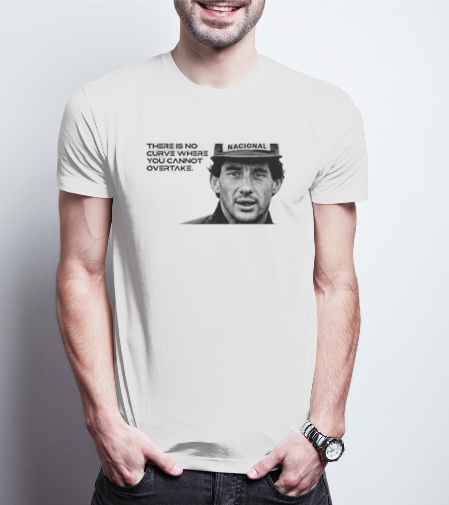 Neymar Ayrton Senna No Curve Where You Cannot Overtake Brazilian Legends T-Shirt